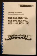 Karcher-Karcher HDS Series, Pressure Washers, Instruction Operation Parts Manual-HDS 1150-HDS 1290-HDS 650-HDS 750-HDS 950-01